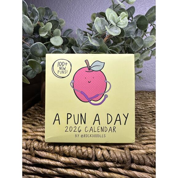 Rockdoodles 2026 Punny Day-to-Day Desk Calendar - Picture 1 of 2